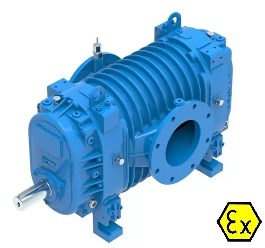 Blower JUROP CT 420 ATEX, left-hand rotation, smooth shaft