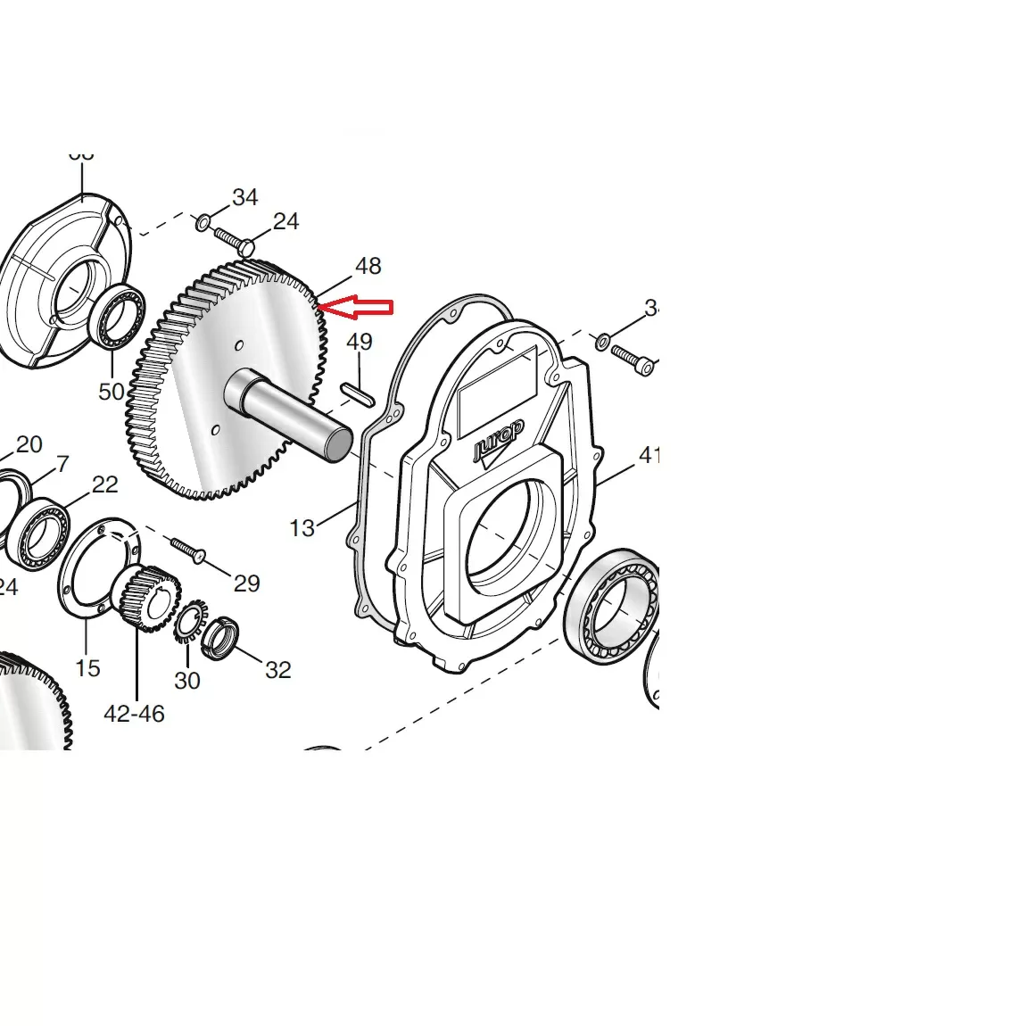 Gear Z90 for DL120-140