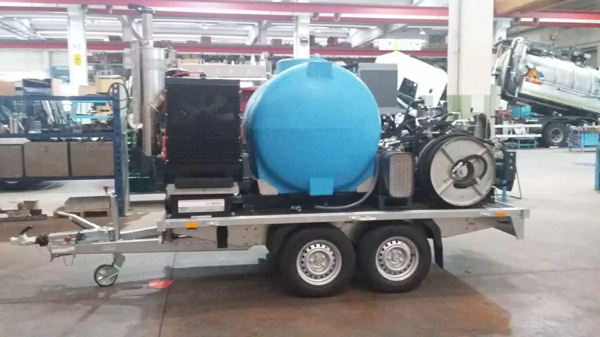 Combination unit JUROP with pump VL7 trailer-mounted (180L/min, 160 bar)