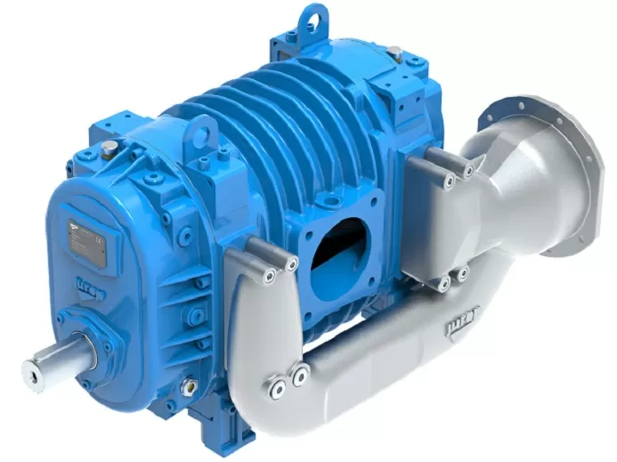 Vacuum pump JUROP PVT 280, left-hand rotation, smooth shaft
