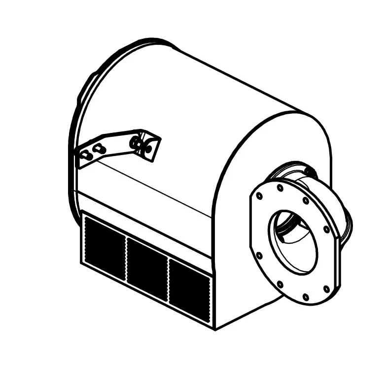 Compact outlet silencer PVT 400, HELIX450