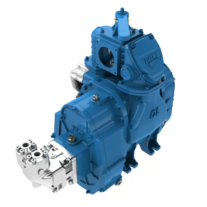 Vacuum pump JUROP DL 300 HDR, left-hand rotation, manual valve